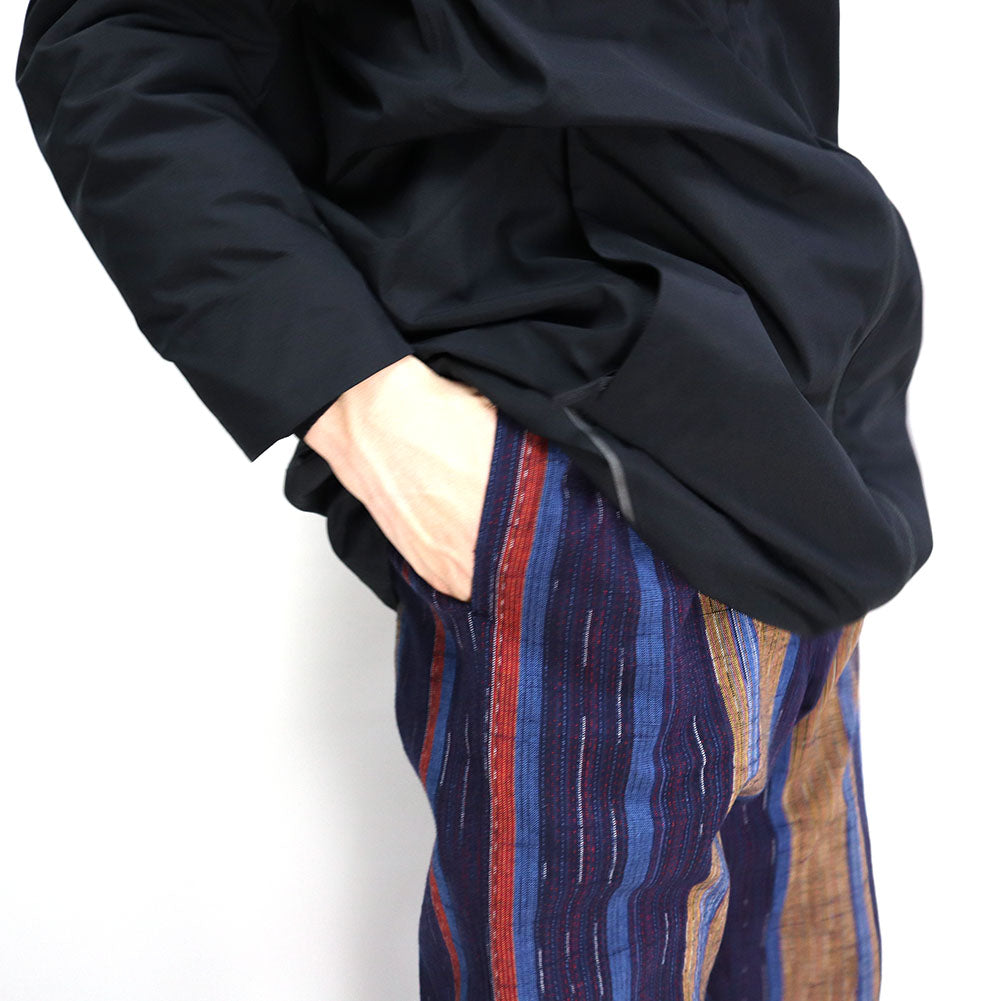 Giemon Giemon Kurume Kasuri Pants 長褲 D748 日本製造