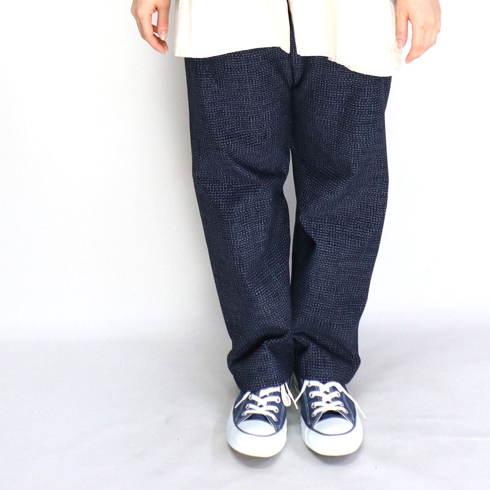 Giemon Giemon Kurume Kasuri Pants 長褲 D748 日本製造