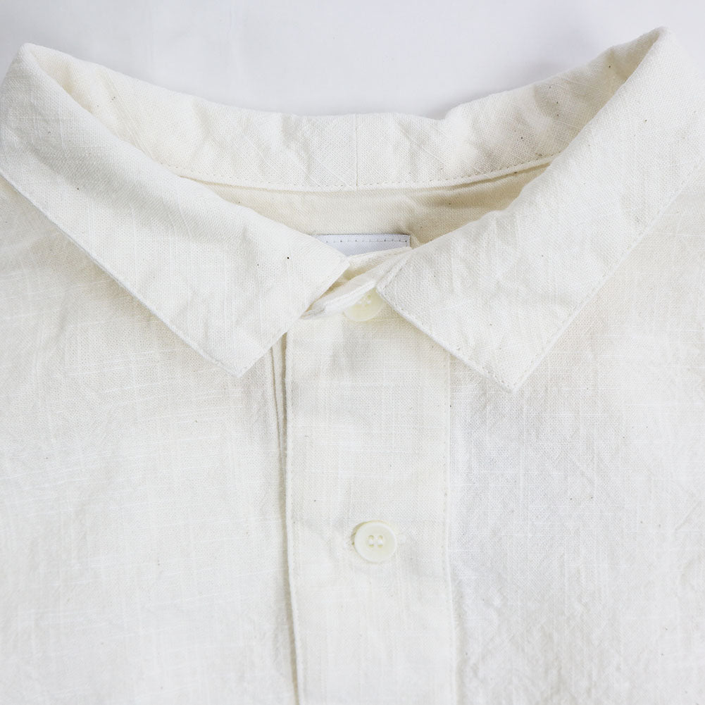 Giemon Giemon Kurume Kasuri Casual Shirt Blouse Long Length Unisex Y5131-2 Made in Japan