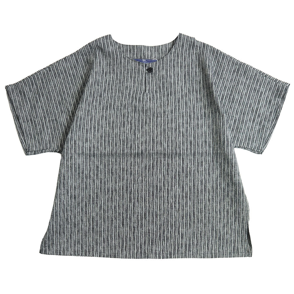 [Giemon] Kurume Made Pullover Blouse Summer Cool Weave Chijimi Made in Japan