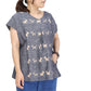 Giemon Kurume Kasuri Blouse Y5141 Made in Japan Mother's Day