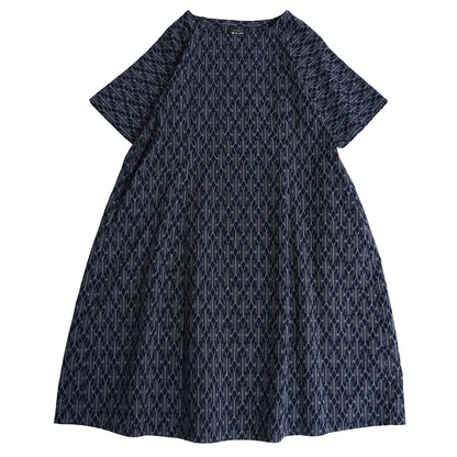 [Pre-order item] Giemon Kurume Kasuri One-piece dress Ta209 Made in Japan [2025ss]