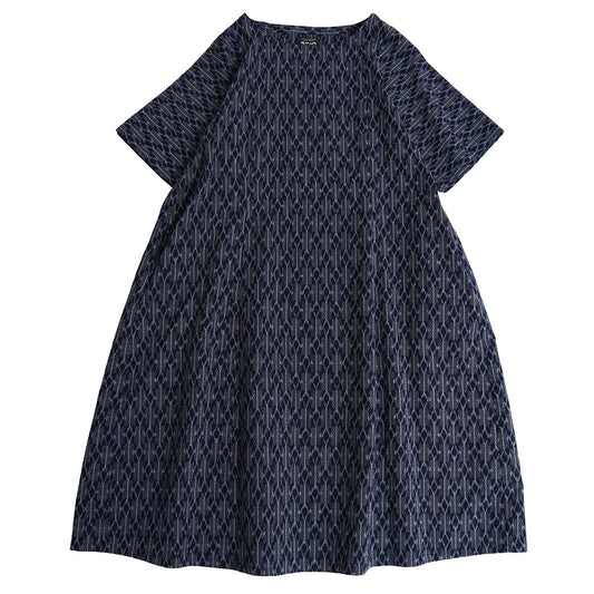 儀右ヱ門 ギエモン ぎえもん 久留米絣 ワンピース　タ209 日本製　【2025ss】