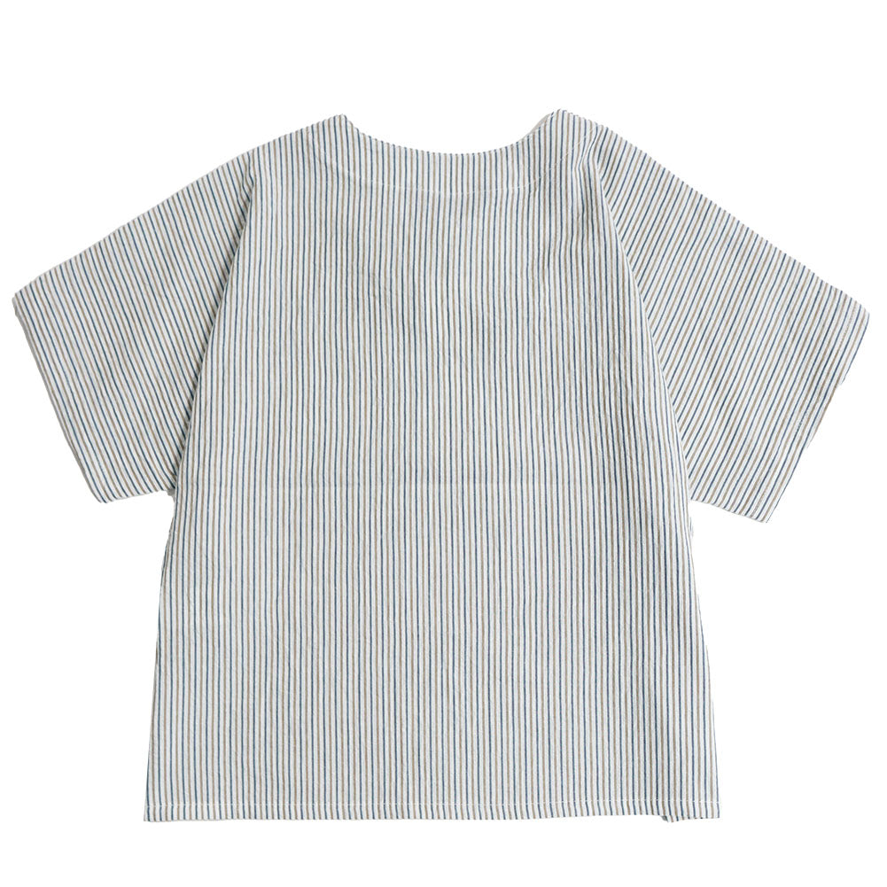 [Giemon] Kurume Made Pullover Blouse Summer Cool Weave Chijimi Made in Japan