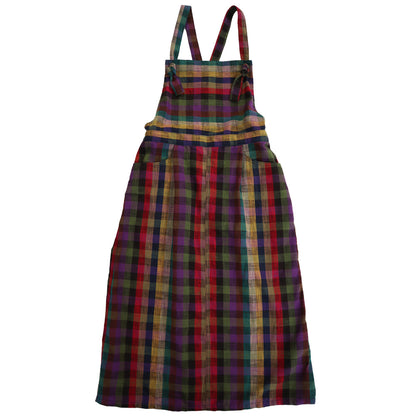 儀右ヱ門 ギエモン ぎえもん 久留米絣 ジャンパースカート　Y9069  日本製【2025aw】