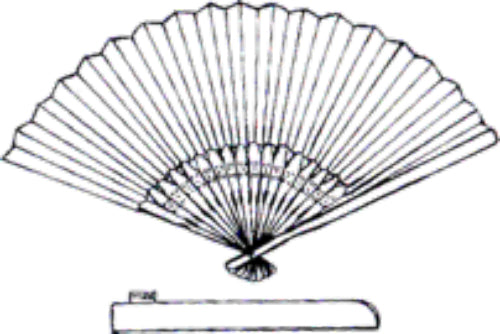 【予約商品】儀右エ門  久留米絣  扇子　唐木【2026ss】