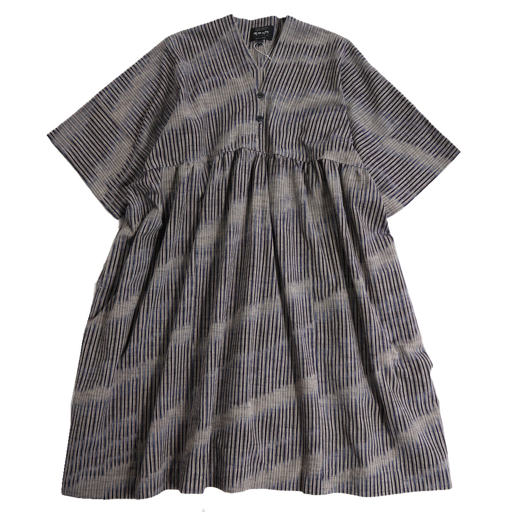 Giemon Giemon Kurume Kasuri Jumper Skirt Y9067 Made in Japan [2025ss]