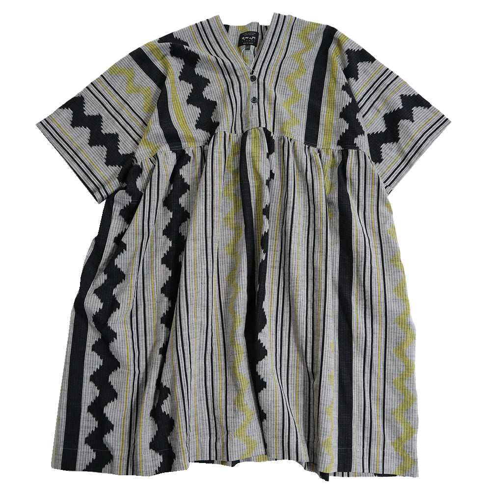 Giemon Giemon Kurume Kasuri Jumper Skirt Y9067 Made in Japan [2025ss]