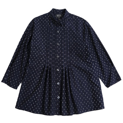 儀右ヱ門 ギエモン ぎえもん 久留米絣　ブラウス　タ549　日本製　【2025-26gs】