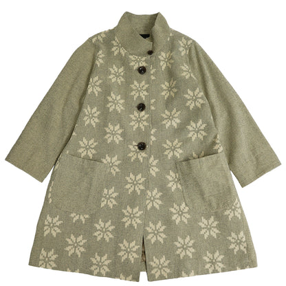 儀右ヱ門 ギエモン ぎえもん 久留米絣　コート　タ218　日本製　【2025-26gs】