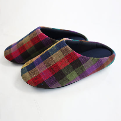 【予約商品】儀右ヱ門 ギエモン ぎえもん 久留米絣　スリッパ　ルームシューズ　日本製　【2025-26gs】