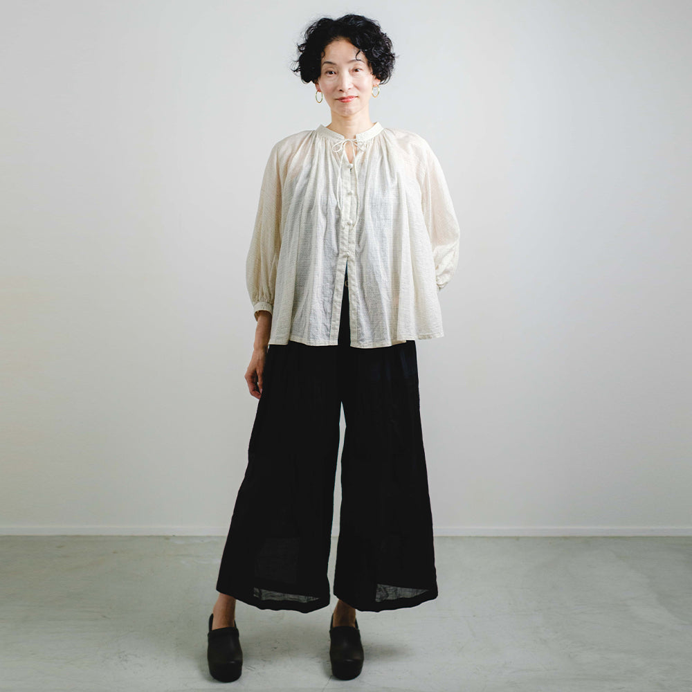 【予約商品】Giemon  久留米絣  ブラウス  G-535  日本製【2026ss】