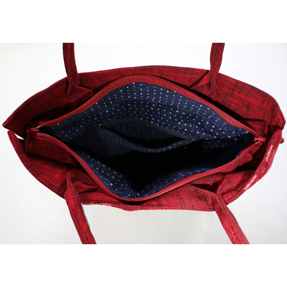 儀右ヱ門 ギエモン ぎえもん 久留米絣　トート　ファス手提げ　日本製　【2025ー26gs】