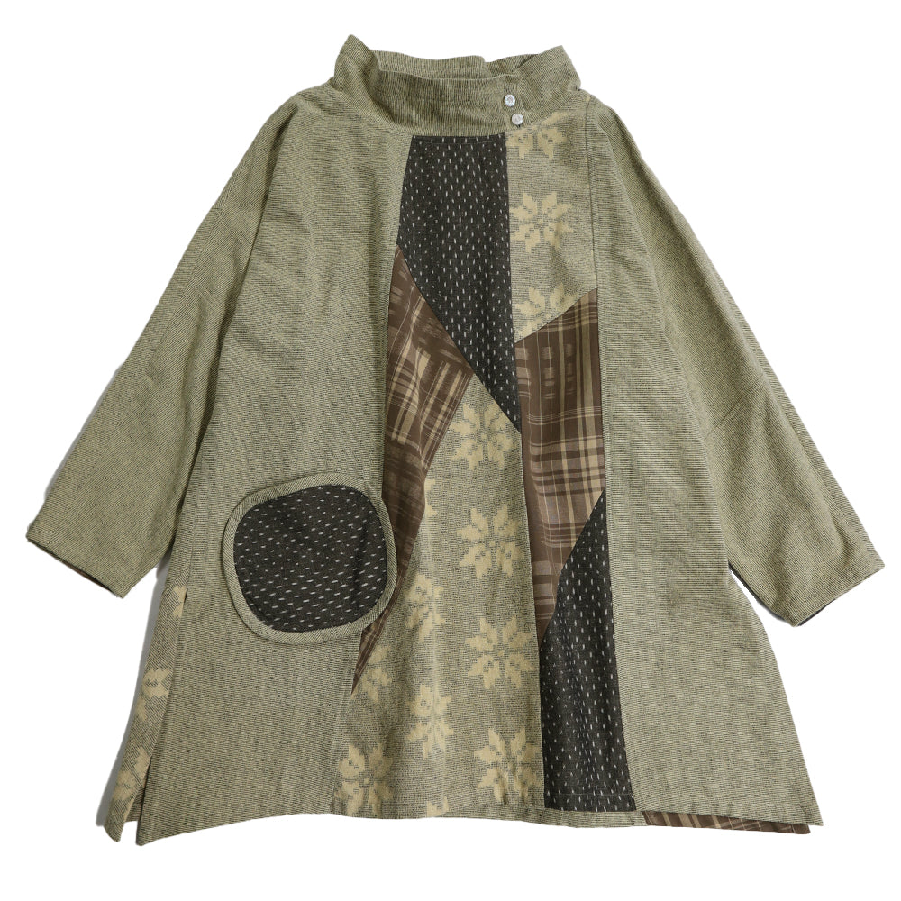 儀右ヱ門 ギエモン ぎえもん 久留米絣　ブラウス　タ550　日本製　【2025-26gs】