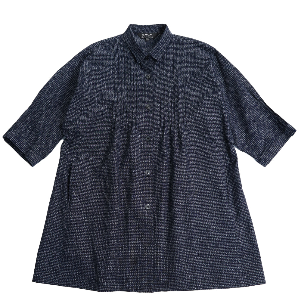Giemon Kurume Kasuri Blouse Dolman Sleeves S528 Made in Japan Mother's Day