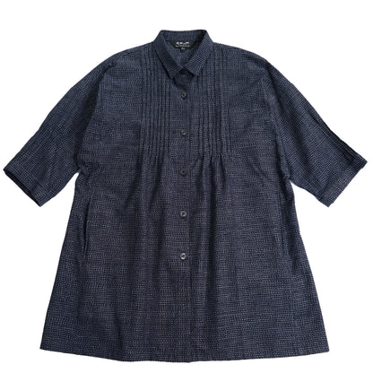 Giemon Kurume Kasuri Blouse Dolman Sleeves S528 Made in Japan Mother's Day