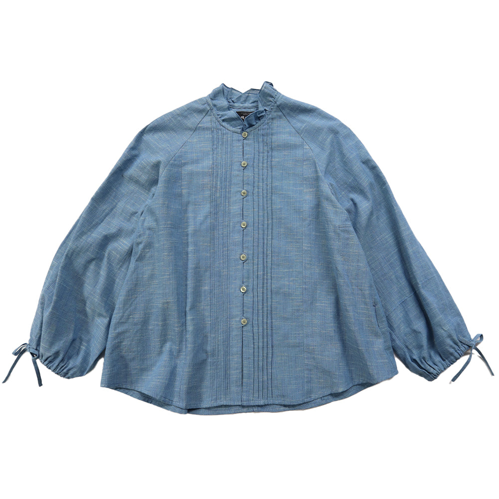 儀右ヱ門  久留米絣  ブラウス　タ555  日本製【2026ss】