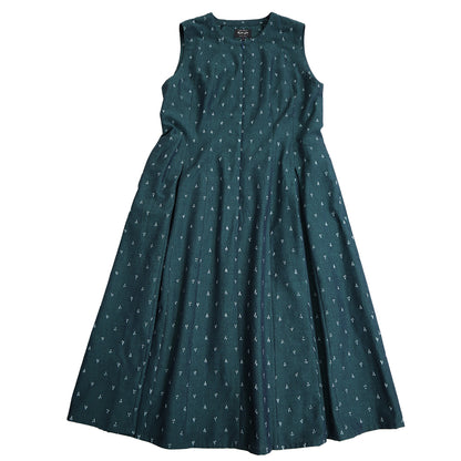 【予約商品】儀右ヱ門 ギエモン ぎえもん 久留米絣　ジャンバースカート　ク943　日本製　【2025-26gs】