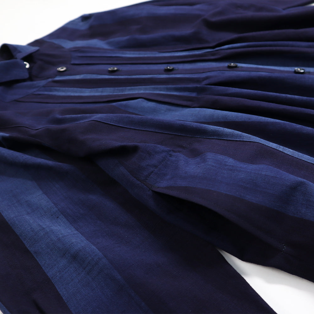 儀右ヱ門 ギエモン ぎえもん 久留米絣　ブラウス　タ549　日本製　【2025-26gs】