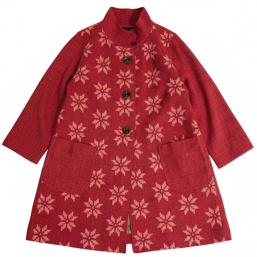 儀右ヱ門 ギエモン ぎえもん 久留米絣　コート　タ218　日本製　【2025-26gs】