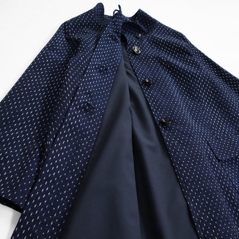 儀右ヱ門 ギエモン ぎえもん 久留米絣 コート ス223 日本製 – 久留米絣