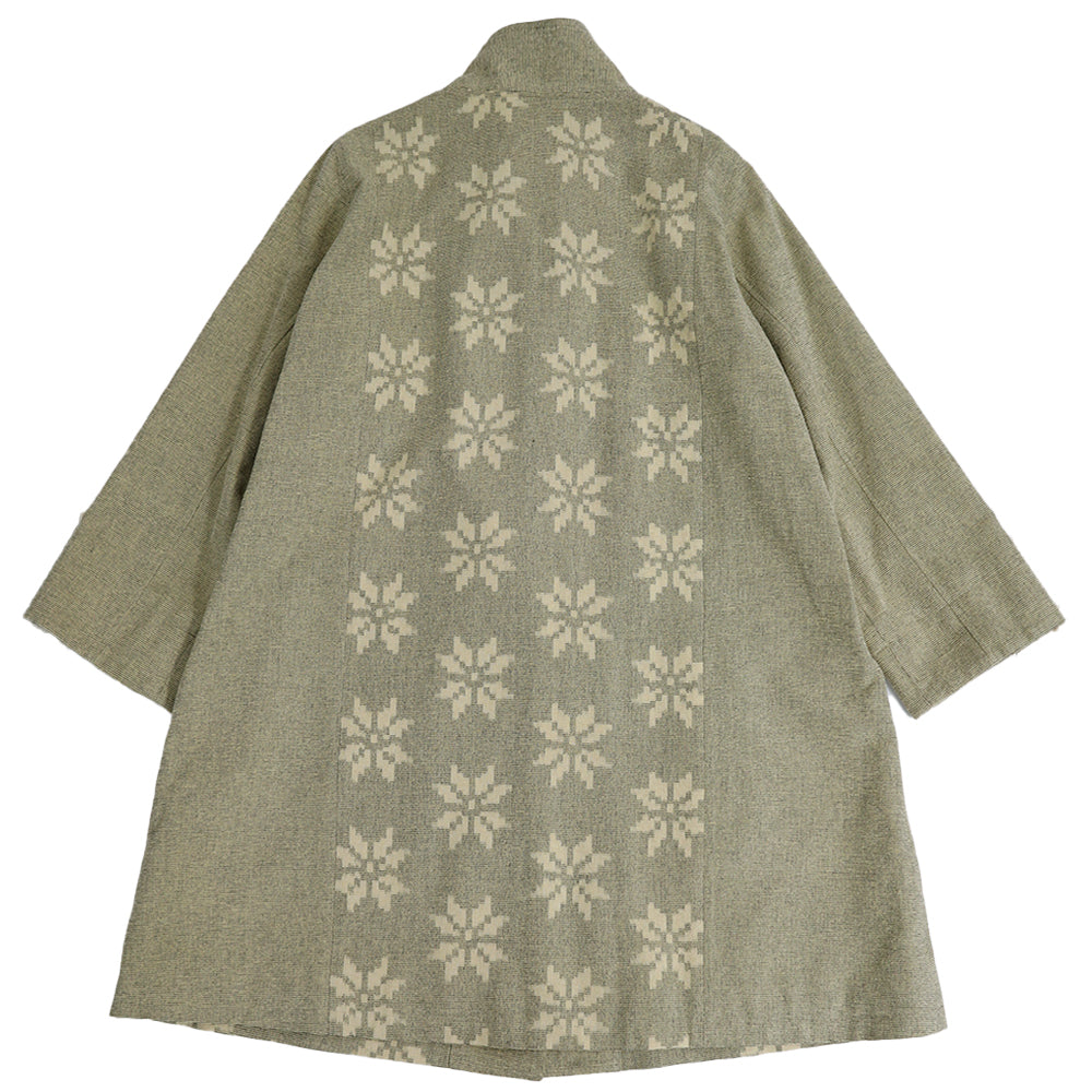 儀右ヱ門 ギエモン ぎえもん 久留米絣　コート　タ218　日本製　【2025-26gs】