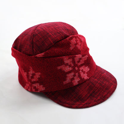 儀右ヱ門 ギエモン ぎえもん 久留米絣　帽子　ソフトキャスケット　日本製　【2025-26gs】