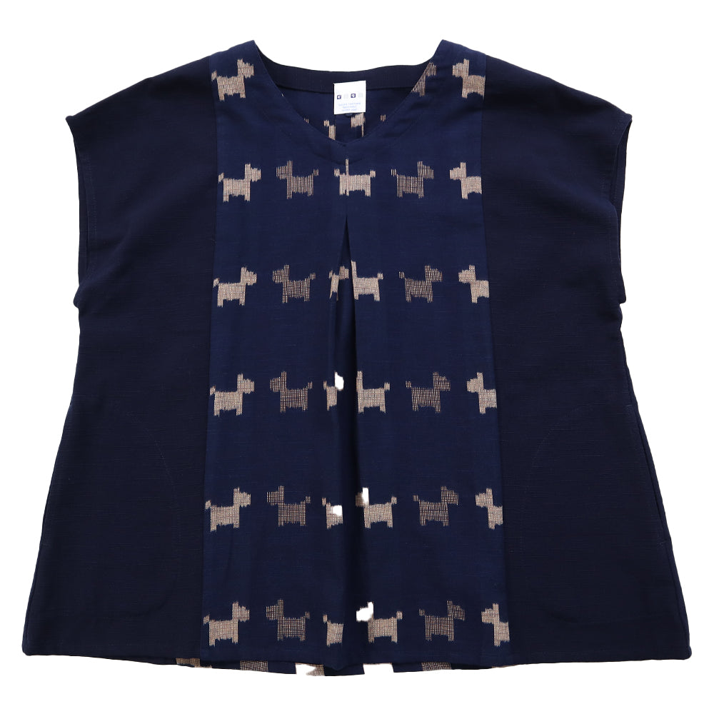 Giemon Kurume Kasuri Blouse Y5141 Made in Japan Mother's Day
