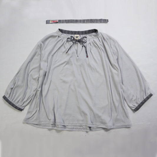 【予約商品】儀右ヱ門  久留米絣  ブラウス　R5117  日本製【2026ss】