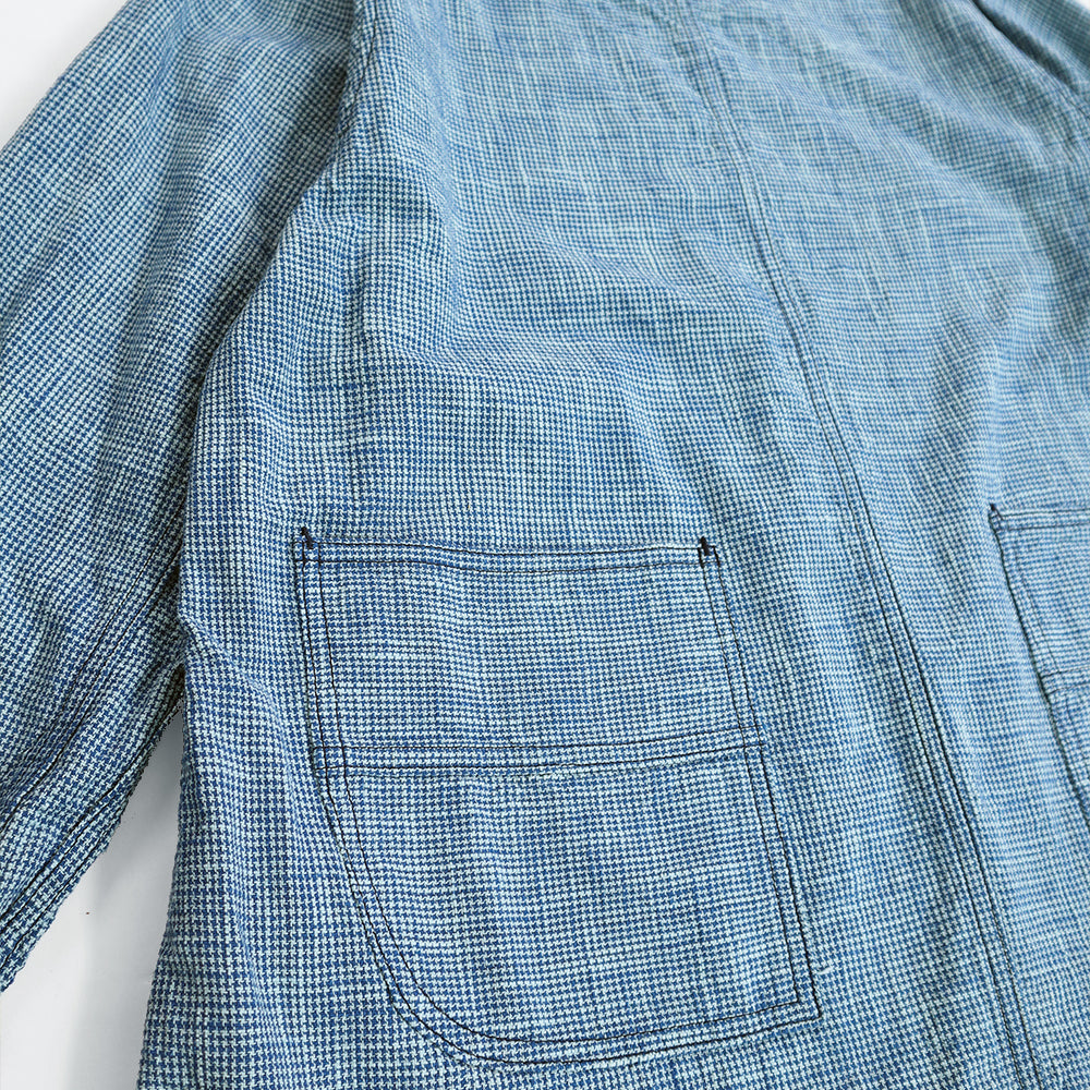 儀右ヱ門  ギエモン ぎえもん  久留米絣　割烹着　Y3010　日本製　【2025-26gs】