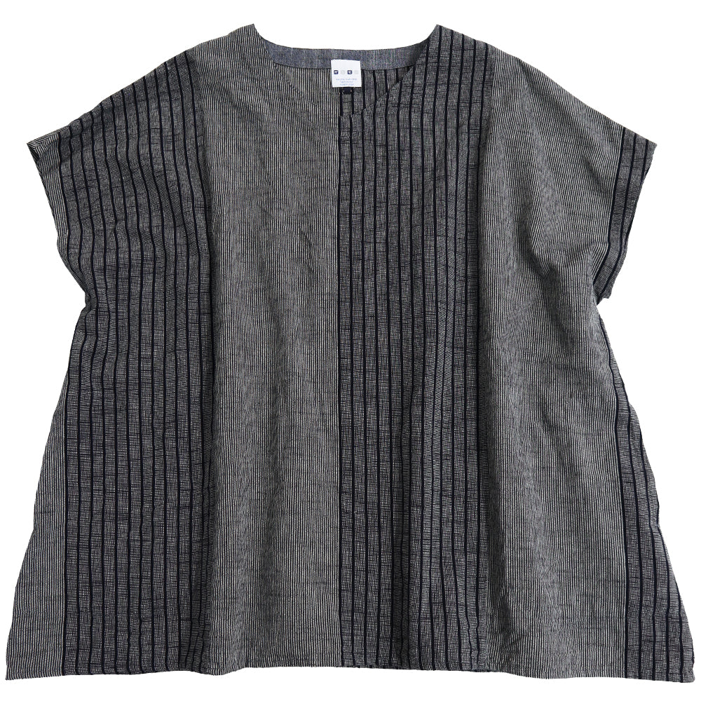 Giemon Giemon 襯衫 Y5126 Appappa Easy Clothes Kurume Kasuri Made in Japan [2023gs]