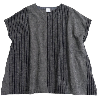 儀右ヱ門 ぎえもん ブラウス Y5126 アッパッパ 簡単服 久留米絣 日本製