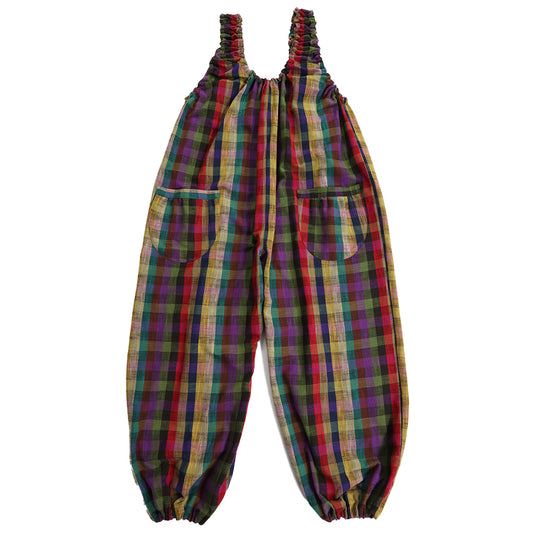 儀右ヱ門  ピエロパンツ イ790  オーバーオール サロペット 久留米絣 日本製