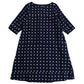 Giemon Giemon 3/4 Sleeve Dress So240 Kurume Kasuri Made in Japan Mother's Day