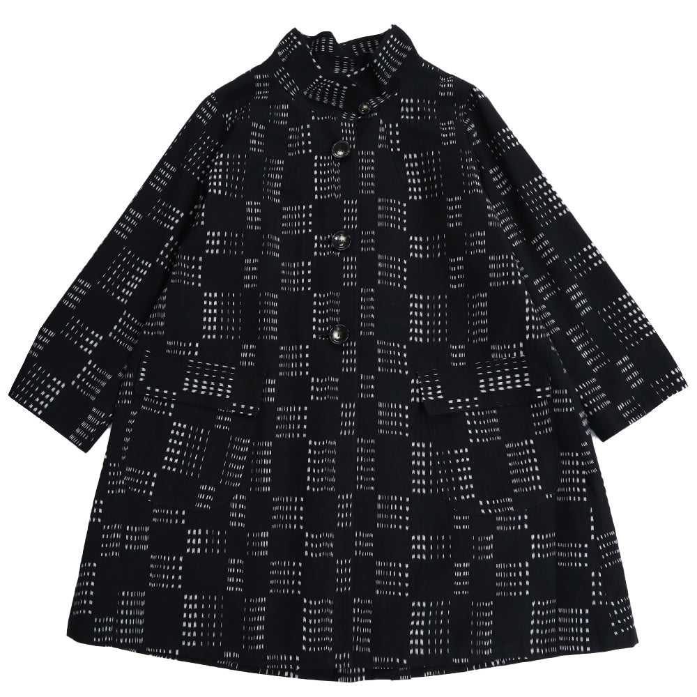 儀右ヱ門 ギエモン ぎえもん 久留米絣　コート　ス223　日本製