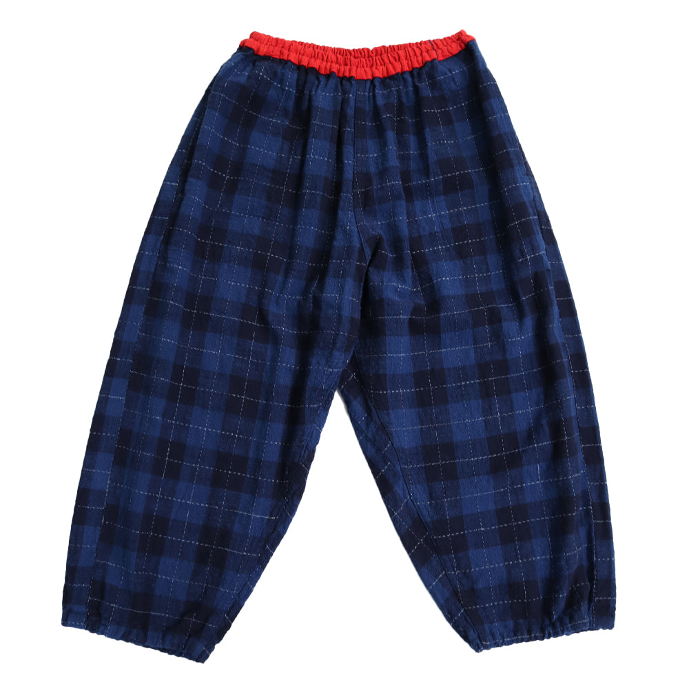 Giemon Giemon Giemon Kurume Kasuri 3/4 Length Monpan Y7032 Pants Trousers [2024ss]