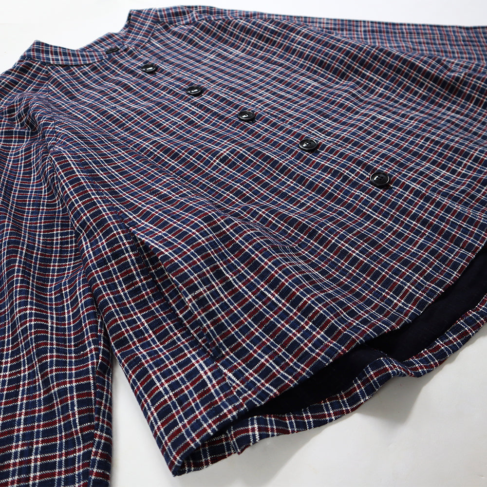 儀右ヱ門  ギエモン ぎえもん  久留米絣　ブラウス　Y5176　日本製　【2025-26gs】