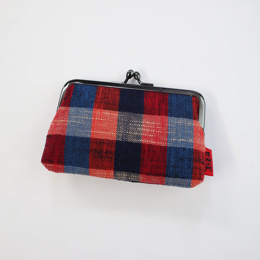 【予約商品】儀右ヱ門 ギエモン ぎえもん 久留米絣　ガマ口　3.8カードケース　日本製　【2026gs】