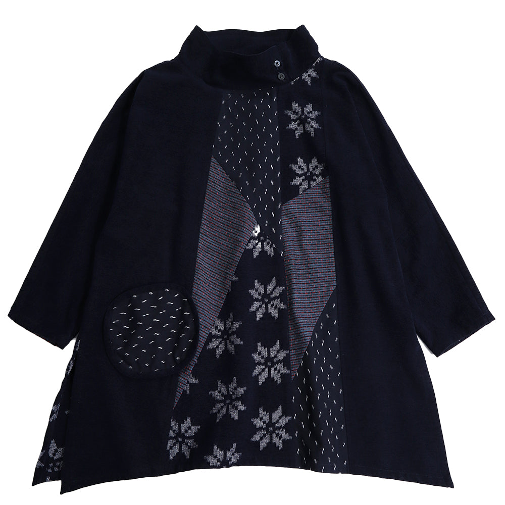 儀右ヱ門 ギエモン ぎえもん 久留米絣　ブラウス　タ550　日本製　【2025-26gs】