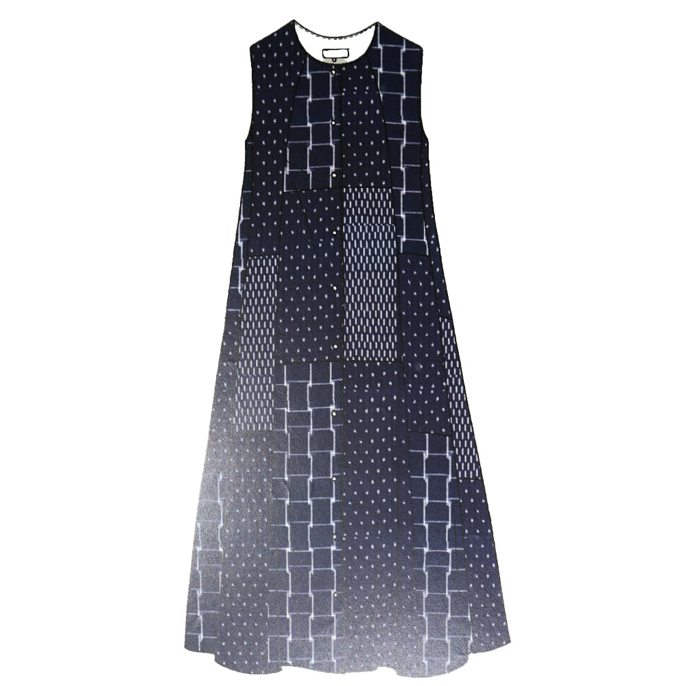 【予約商品】儀右ヱ門  久留米絣  ベスト　カ642   日本製【2026ss】