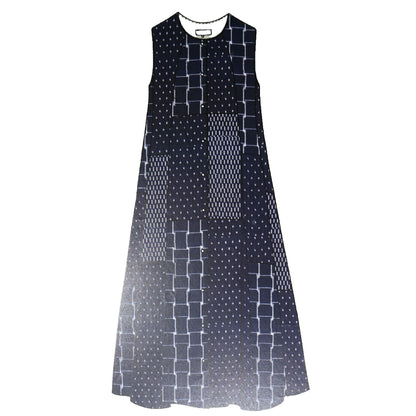 義右衛門 Giemon Kurume Kasuri 背帶裙 Y9067 日本製 [2025ss]