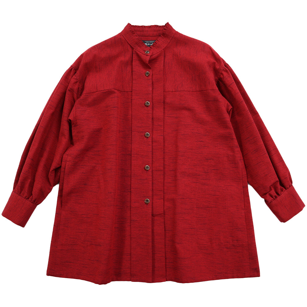 儀右ヱ門 ギエモン ぎえもん 久留米絣 ブラウス　タ546  日本製【2025aw】