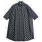 Giemon Giemon Kurume Kasuri 3/4 袖連衣裙 Y2096 日本製造