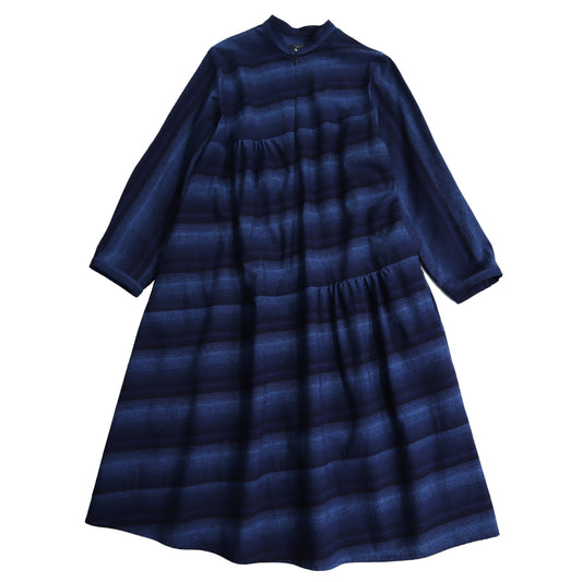 儀右ヱ門 ギエモン ぎえもん 久留米絣 ワンピース　タ222  日本製