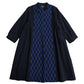 Giemon Giemon Kurume Kasuri Long Blouse Tunic Ta512-2 [2023aw]