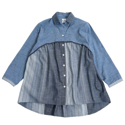 Giemon Giemon Kurume Kasuri Jumper Skirt Y9067 Made in Japan [2025ss]