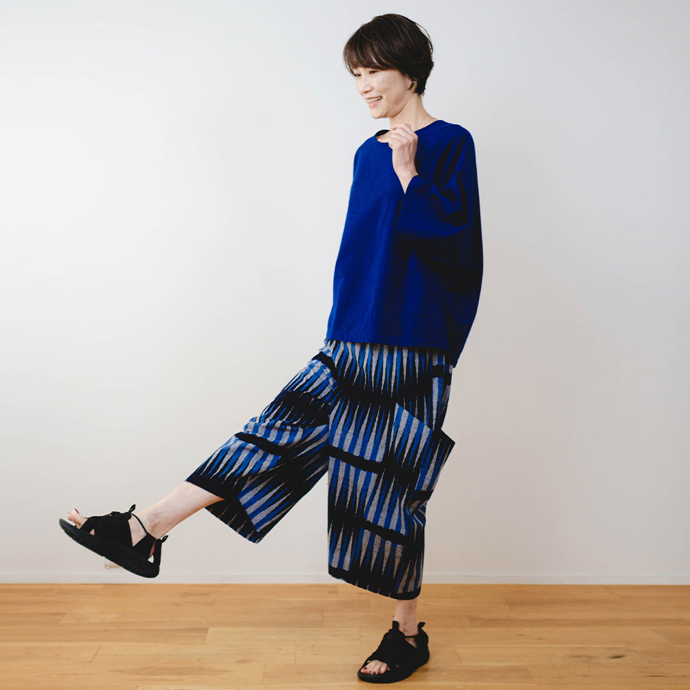 【予約商品】儀右ヱ門  久留米絣  パンツ　カ738  日本製【2026ss】