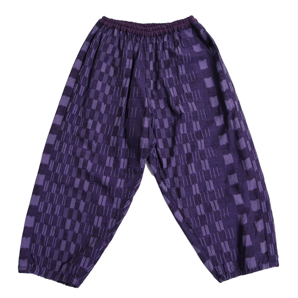 Giemon Giemon Giemon Kurume Kasuri 3/4 Length Monpan Y7032 Pants Trousers [2024ss]