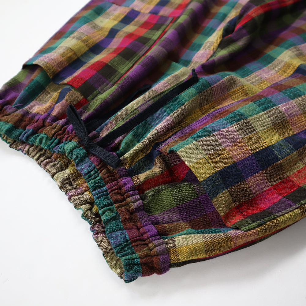 儀右ヱ門  ギエモン ぎえもん  久留米絣　パンツ　Y7052　日本製　【2025-26gs】