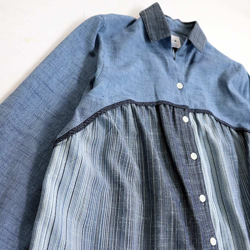 Giemon Giemon Kurume Kasuri Jumper Skirt Y9067 Made in Japan [2025ss]
